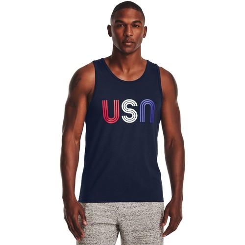

[1362060-408] Mens Under Armour New Freedom Tank, Синий