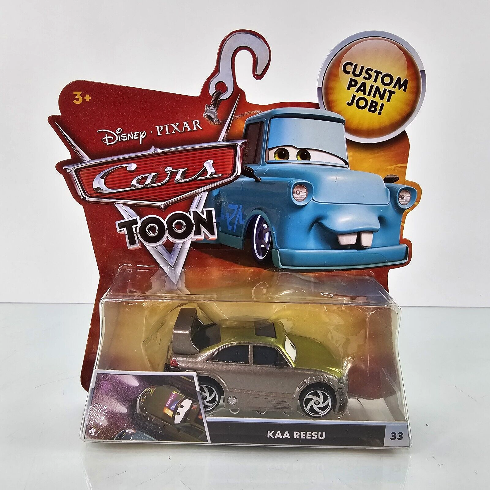 Disney Pixar Cars Toon KAA REESU #33 Diecast Tuned Sedan