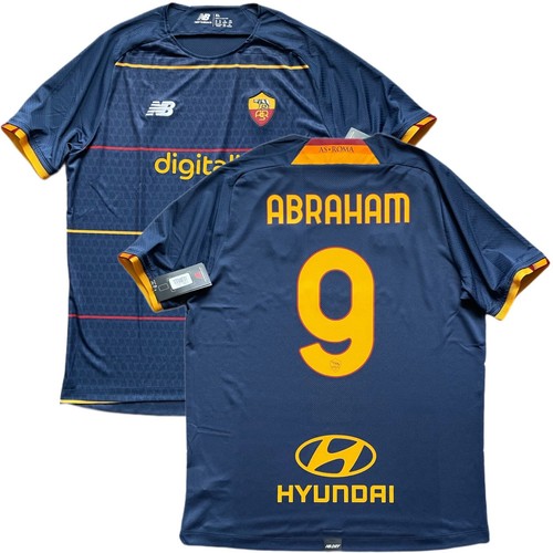 2021/22 AS Roma Fourth Jersey #9 Abraham XL New Balance