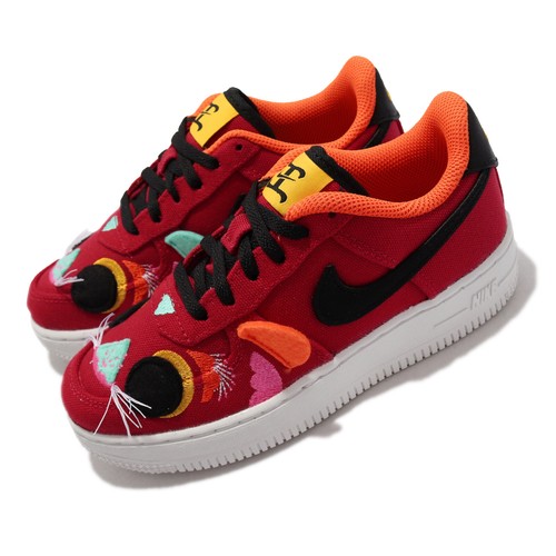 Nike Force 1 LV8 PS CNY Lion Dance Red Kids Дошкольная повседневная обувь DQ5071-601