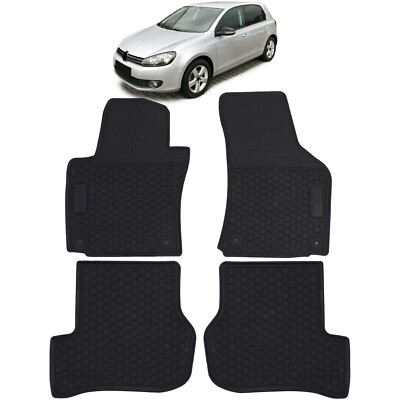 Für VW Golf 5 2003-09 Scirocco III 2008-17 Premium Gummi Fußmatten VORN + HINTEN