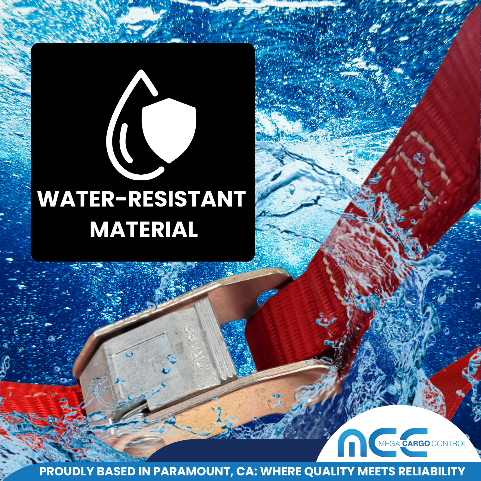 2 Pack 1" x 6' Cam Buckle Tie Down Strap w/ S Hook For Boat Motorcycle Bike