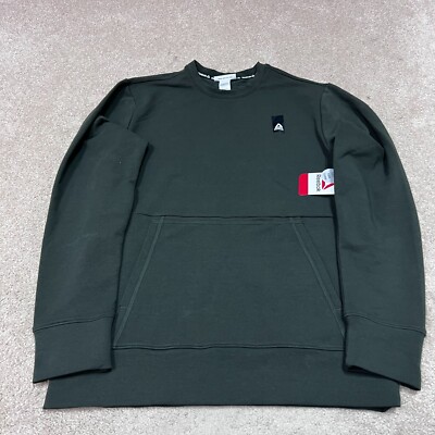 Reebok Sweatshirt Men s Green Long Sleeve Pullover Size Small NWT