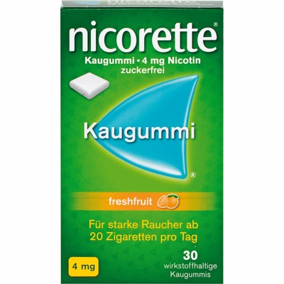 nicorette 4 mg freshfruit Kaugummi..., 30 St. Kaugummi 1640807