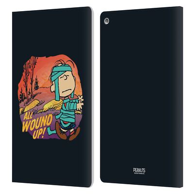 OFFICIAL PEANUTS SPOOKTACULAR LEATHER BOOK WALLET CASE FOR AMAZON FIRE