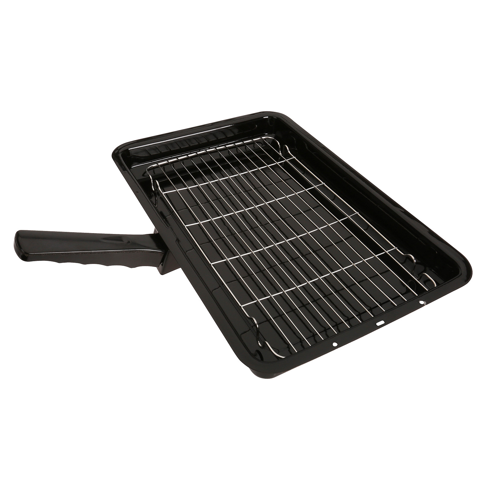 For Belling Universal Enamel Grill Pan & Detachable Handle 360 x 240mm