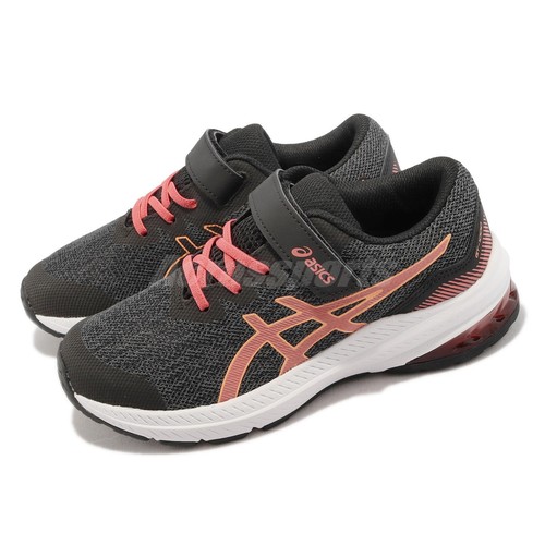 Asics GT-1000 11 PS Black Papaya Orange Kids Preschool Running 1014A238-009