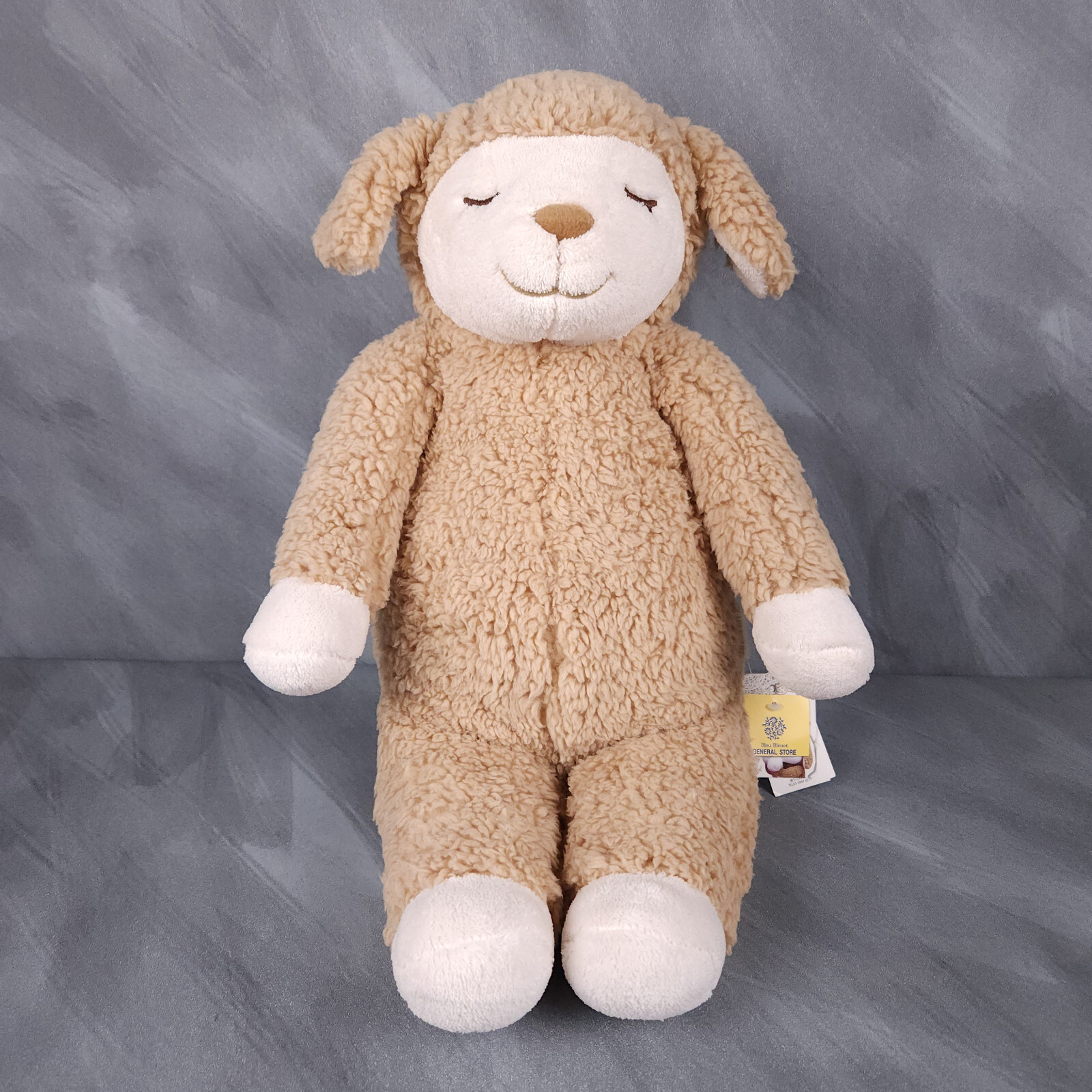 Liv Heart Lamb Sheep Plush Stuffed Animal Maple Soft Sleepy Sleeping Eyes
