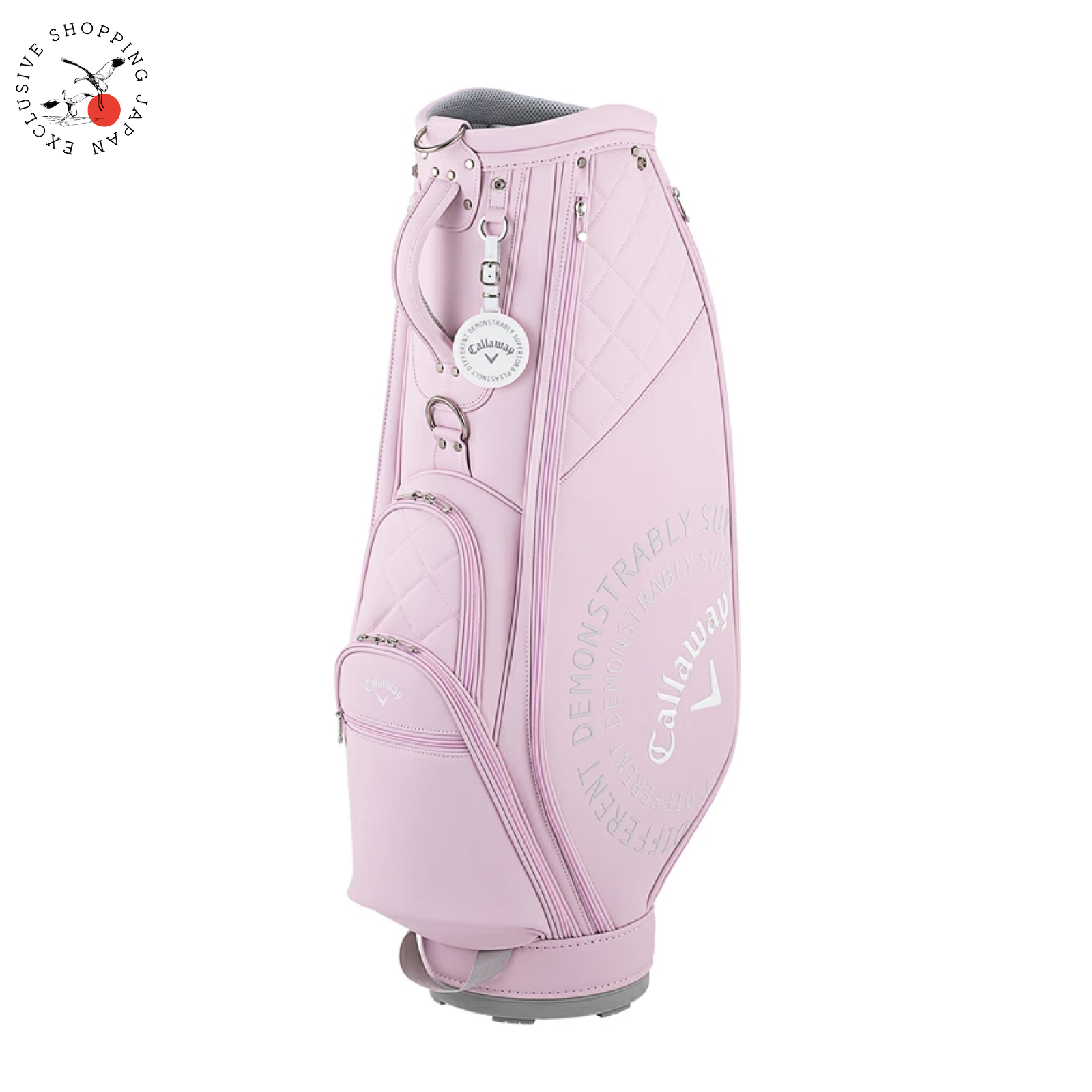 CROWN ゴルフバッグ ブラック/ピンク Callaway Golf Uptown Womens Cart Bag Ladies 25JM 8.5 x 47in