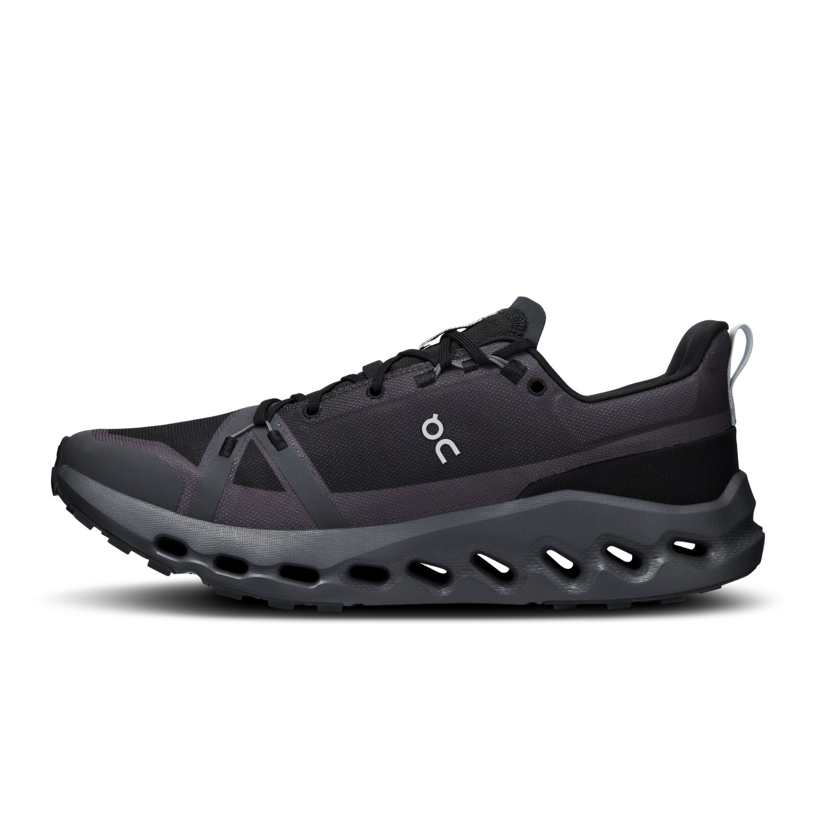 Pre-owned On Cloudsurfer Trail Waterproof Black Eclipse 3me10270106 Men's Trail Running In Black, Eclipse