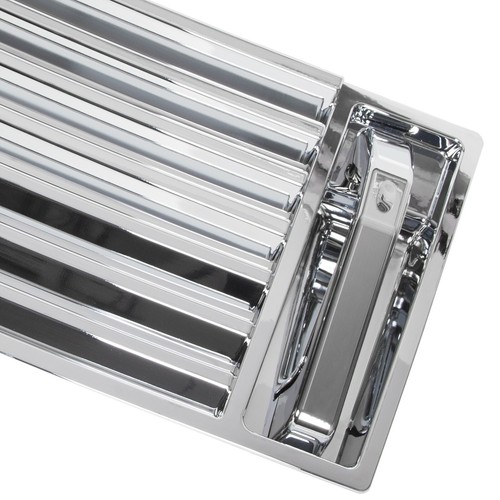 For 2003-2009 Hummer H2 Chrome Hood Deck Vent Panel Grille with handle covers