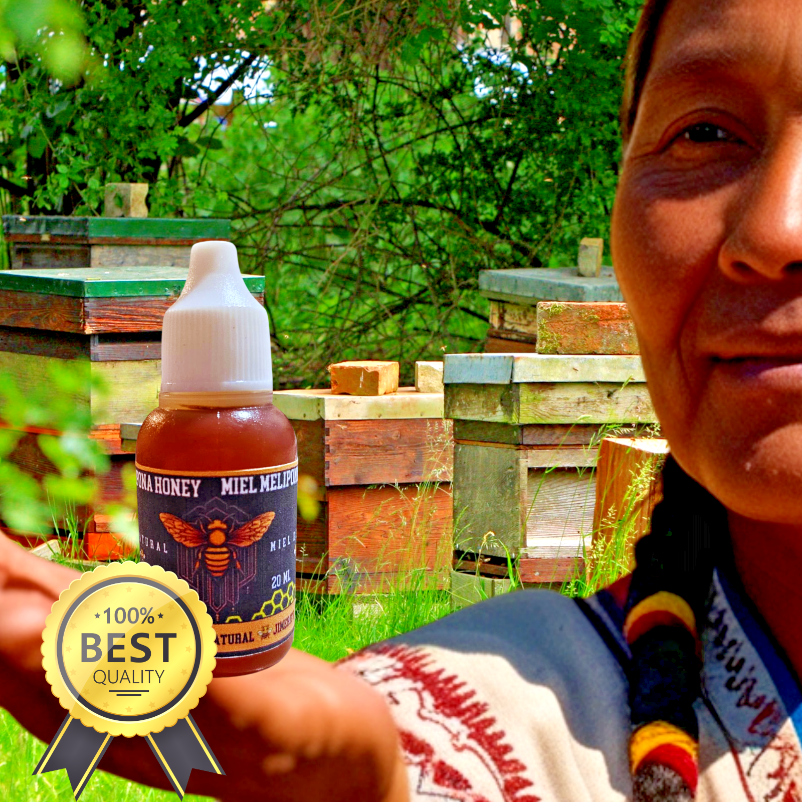 JIMERITO HONEY, MIEL MELIPONA GOTAS, 20ML,100% PURE ORIGINAL HONEY FROM MEXICO!