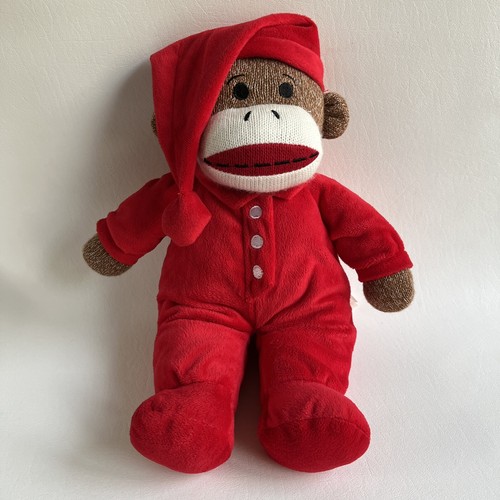 Dan Dee 15" Sock Monkey Wearing Red Pajamas 2014