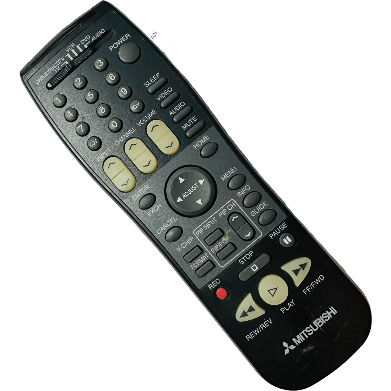 Mitsubishi EUR647020A 290P116B10 TV/VCR/DVD OEM Remote Control Tested Working