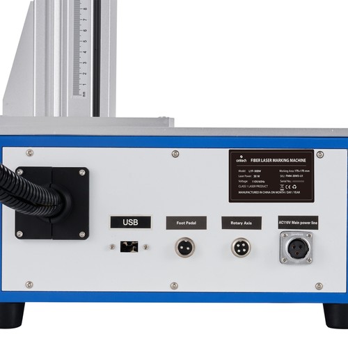 OMTech&trade;️ 30W Desktop Fiber Laser Marking Machine 6.9x6.9 Metal Marker Engraver