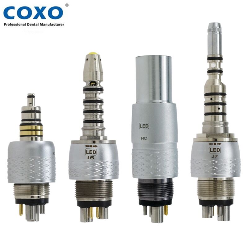 COXO Dental Coupling LED 6 Holes Fiber Optic For KAVO NSK W/H Sirona Handpiece