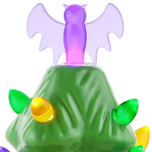 Mr. Halloween Nostalgic Retro Inspired Ceramic Tree w/ LED Lights & Bat Topper