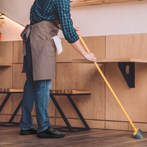 NINGO Men's Slip-Resistant Work Shoes Lightweight Water & Oil Resistant Sneakers