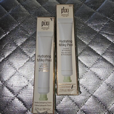 Pixi Skintreats Hydrating Milky Peel Gentle Exfoliating Cream 2.71 oz Lot Of 2