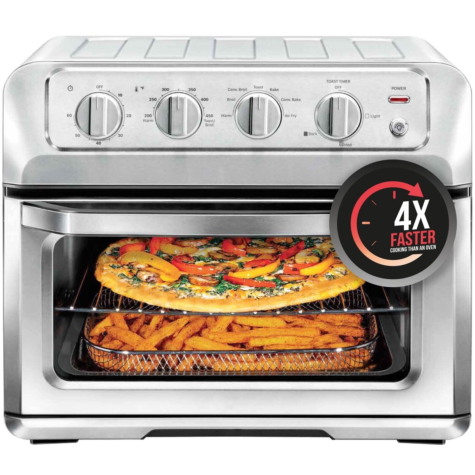 Air Fryer Toaster Oven, Stainless Steel,1800w, Dishwasher Sa