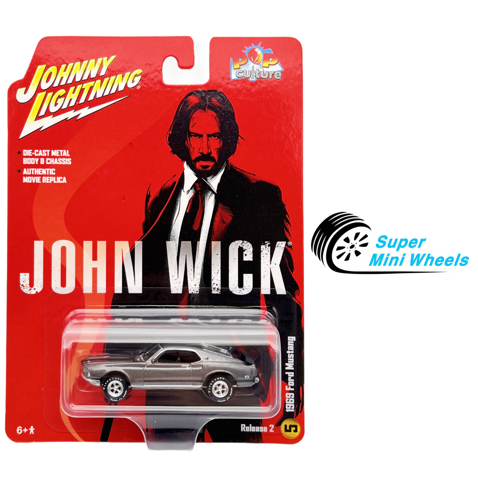 Amazon | Johnny Lightning 1/64 フォード マスタング マッハ1