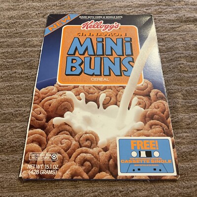 Kellogg's Cinnamon Mini Buns Cereal Box Front | eBay