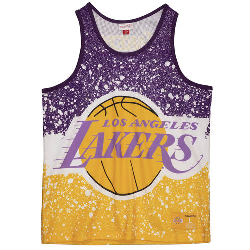 Майка Mitchell & Ness Light Gold NBA Los Angeles Lakers Jumbotron Mesh Tank