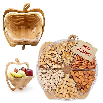 Nuts Turns into Basket Healthy Fresh Gift For Thanksgiving, Christmas