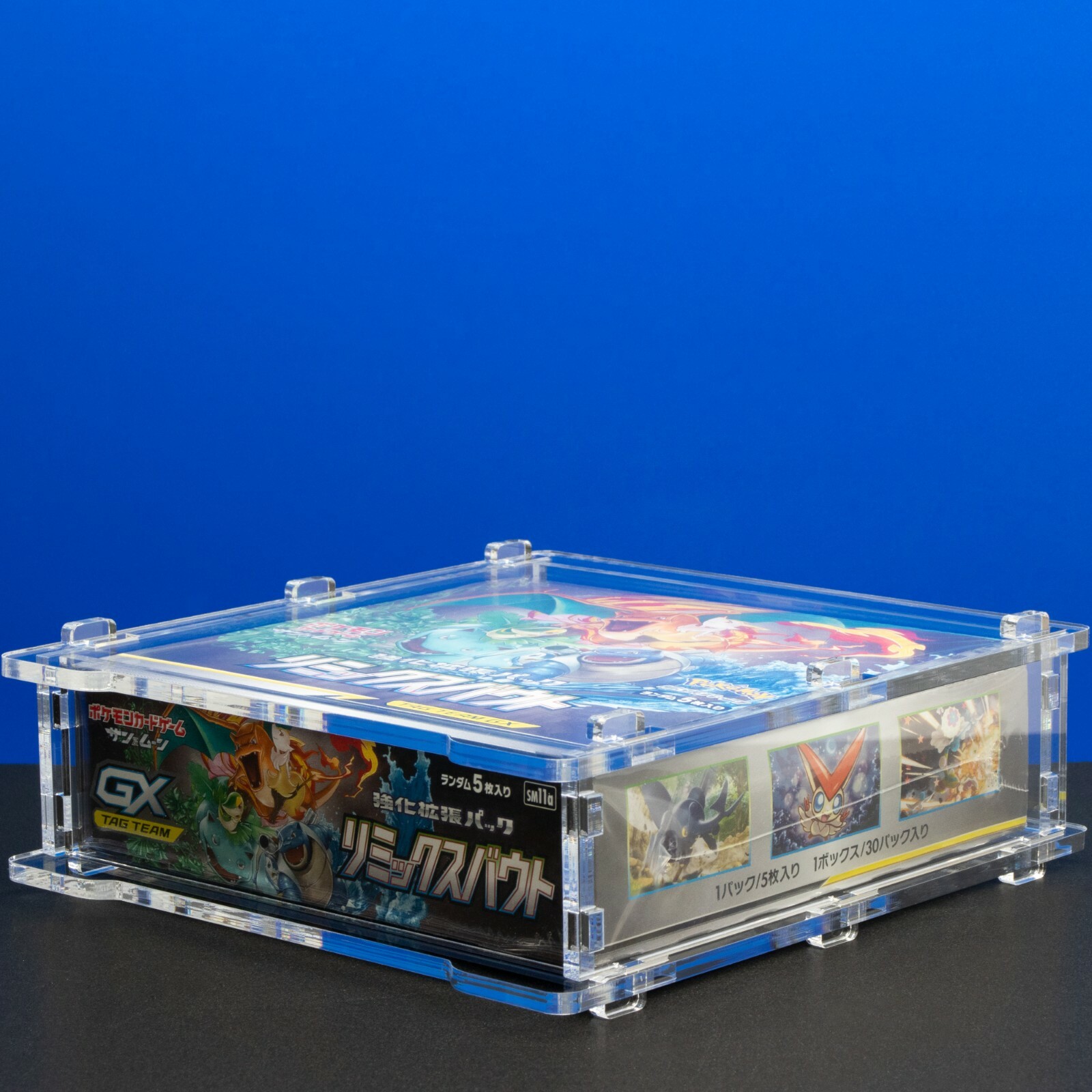 Pokemon Acryl Schutzbox Schutzcase für 30er Display Janpanisch z.B. Remix Bout