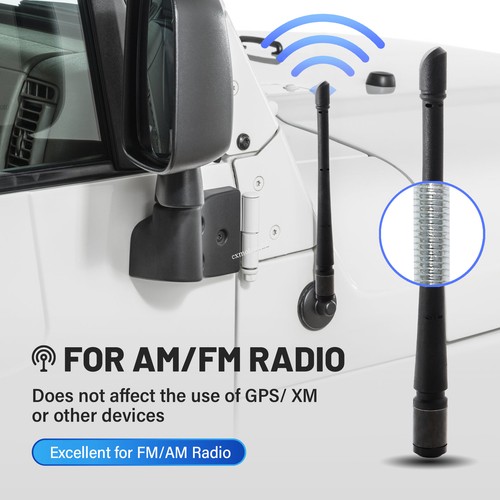 9" Short Black Antenna AM/FM Radio Aerial Mast For Chevy Silverado 1500 2500
