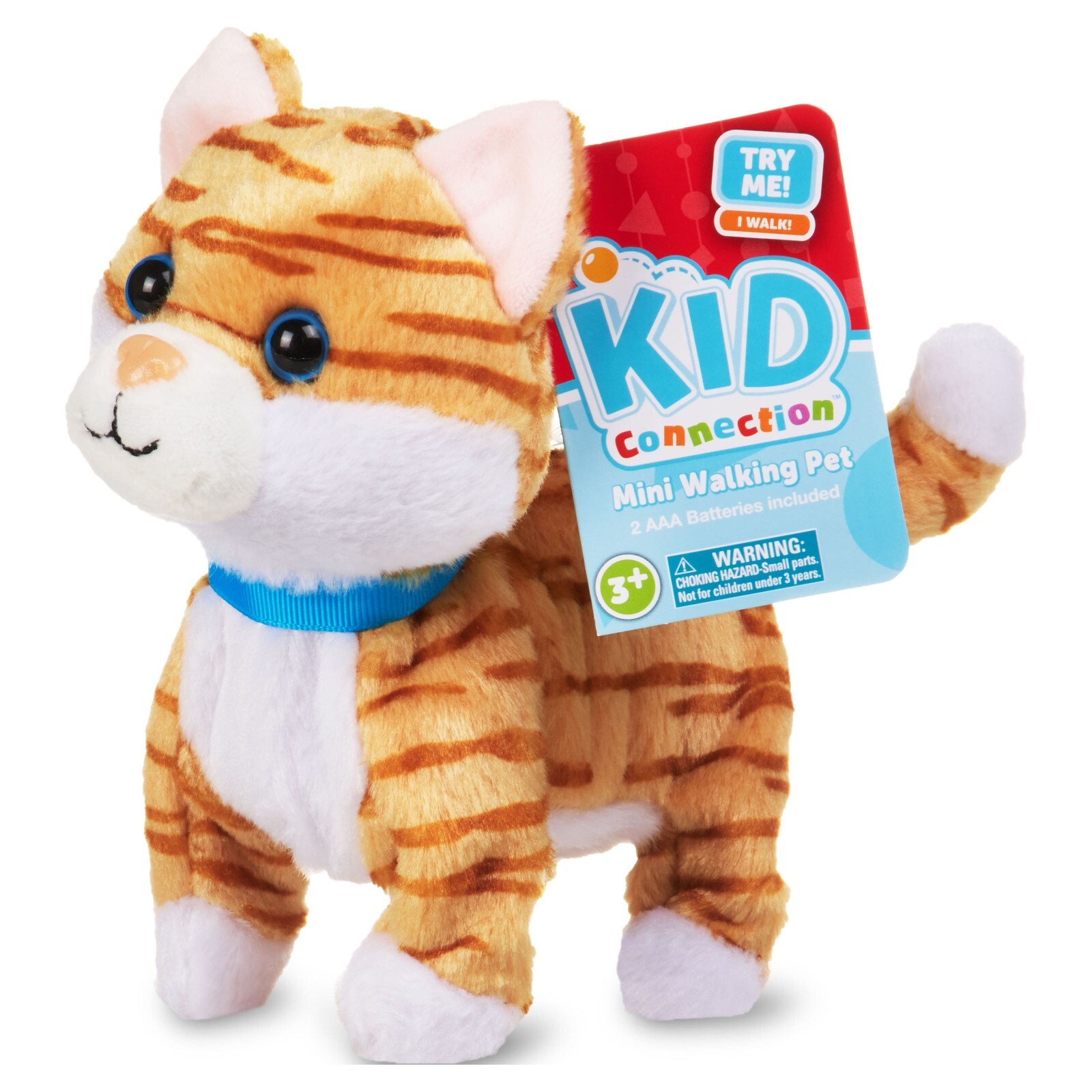 Kid Connection Miniature Electronic Walking Pet, Orange Cat, Free Shipping