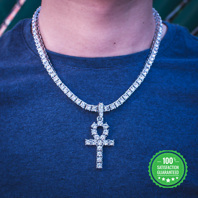 Diamond ankh earrings sale