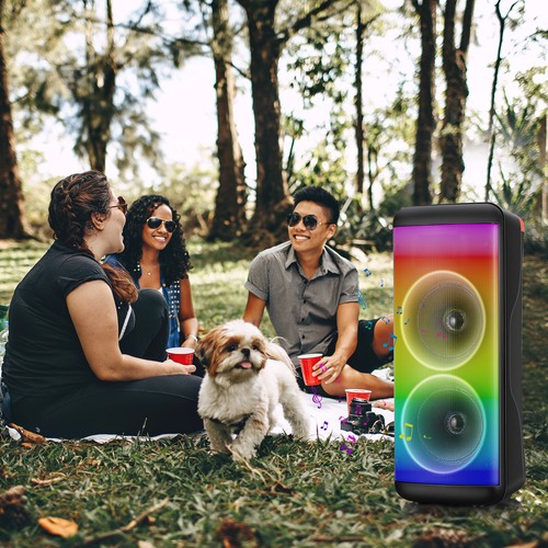 6000W Portable Bluetooth Speaker Sub woofer Heavy Bass Sound Party System & Mic