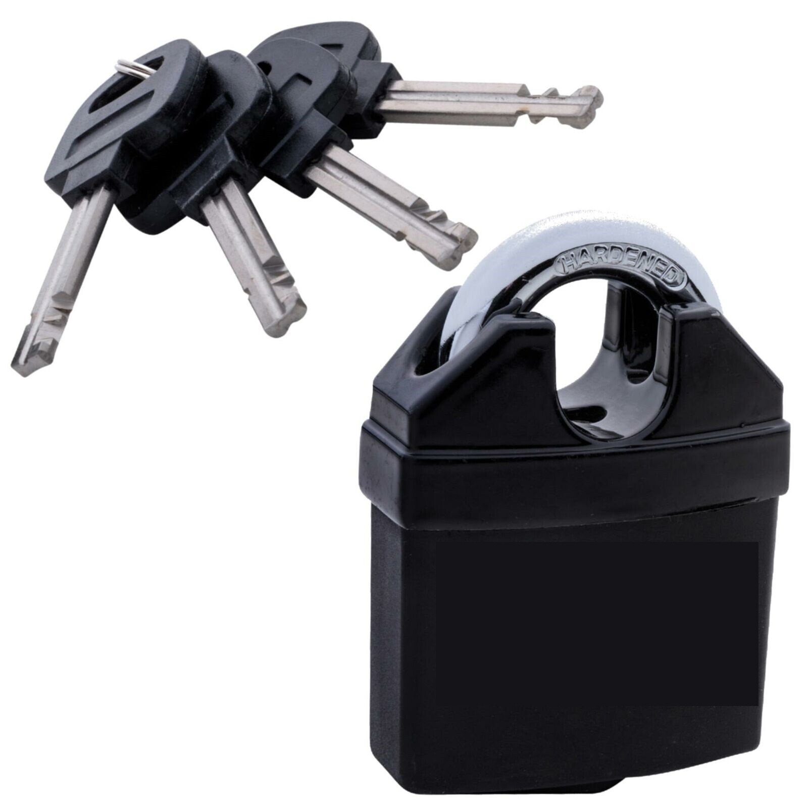 Lucchetto Ad Arco In Acciaio Sicurezza Catenaccio Antifurto 4 Chiavi 65mm awe