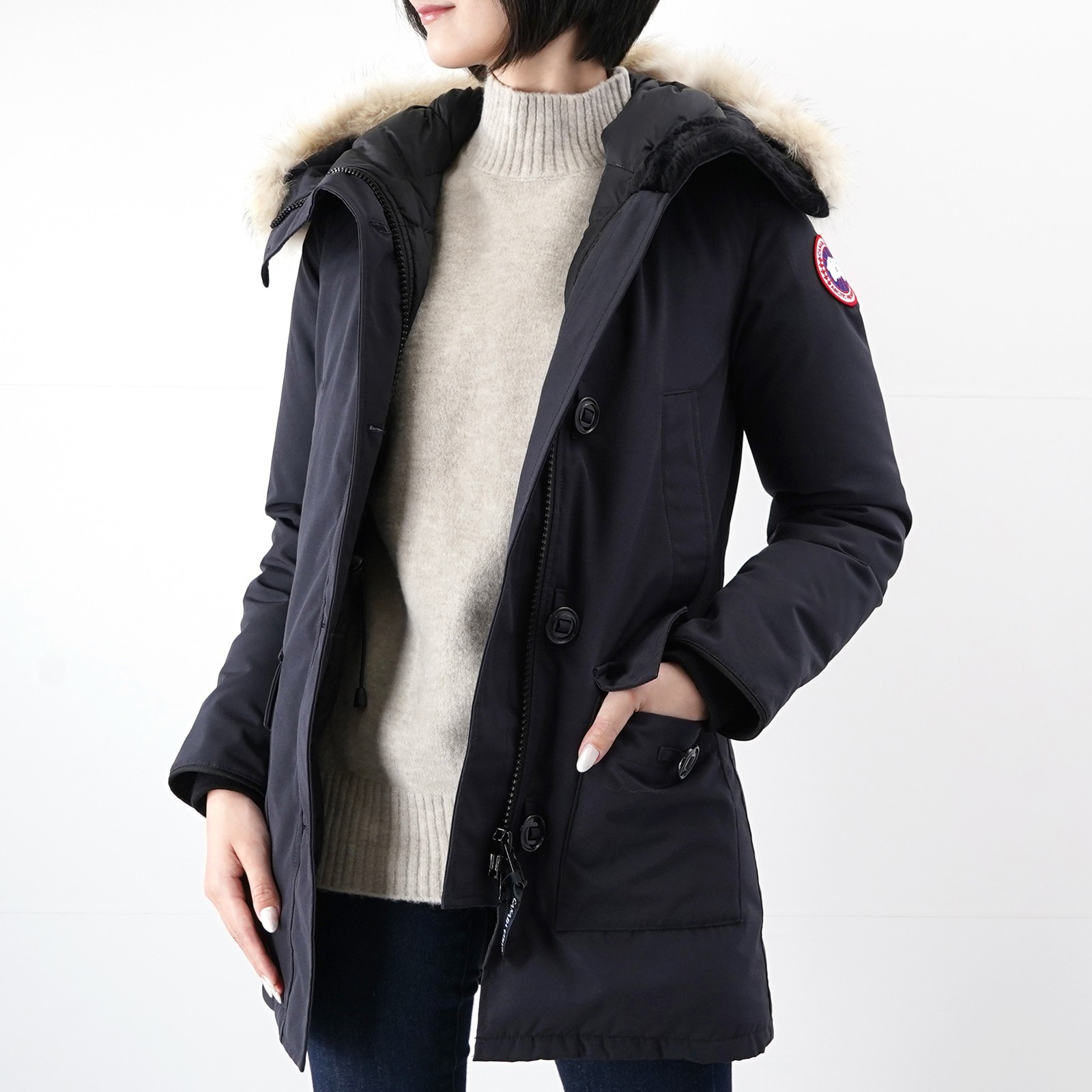 ブロンテパーカー 2603JLR XS navy カナダグース ブロンテ パーカ(2603WJ)｜ダウンジャケット｜アウターウェア