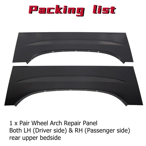 Wheel Arch Repair Panel Upper Rear Pair for 1999-2007 Chevy Silverado GMC Sierra