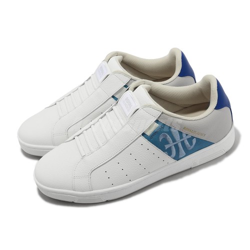 Белые мужские туфли без шнуровки Royal Elastics Icon Vaporblue LifeStyle 01932-058