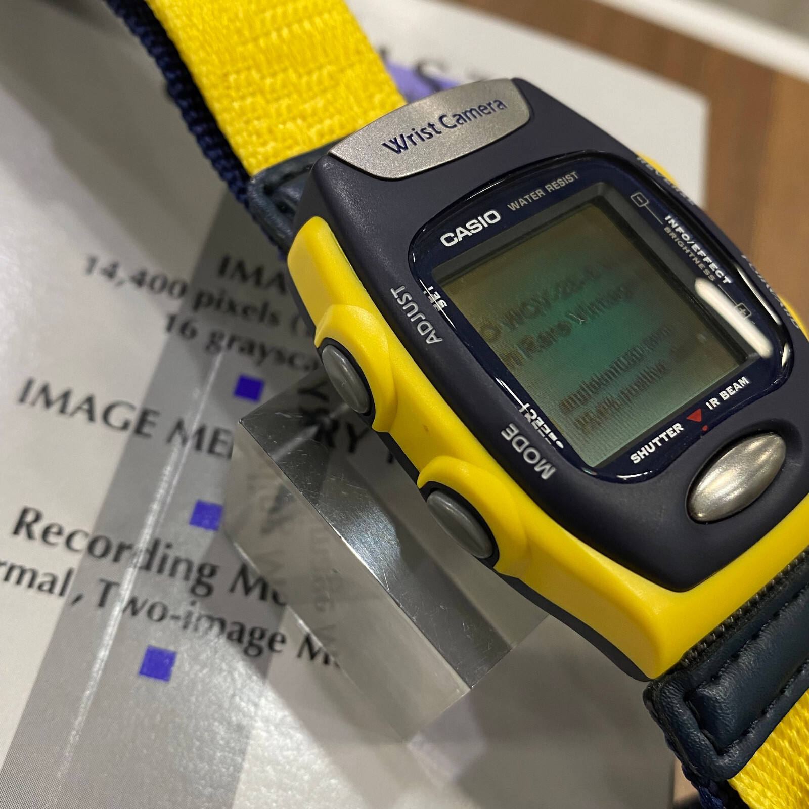 Pre-owned Casio Wqv-2b-9 Wrist Camera Digital Watch Rare Vintage In Box