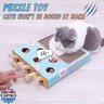 Enrichment Toys for Indoor Cats with cat Scratching pad, Cat Cardboard Box to Make Lots of Fun, cat Interactive Toy to Relieve Boredom and Train IQ