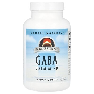 Serene Science , GABA, 750 mg, 90 Tablets