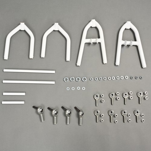 Front Control A-Arms +2+1 For Yamaha Banshee 350 YFZ 350 1987-2006 White+Silvery