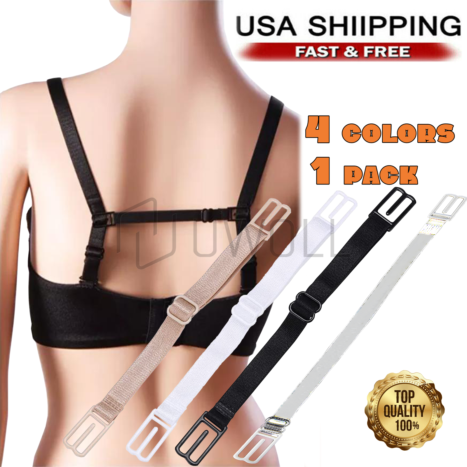 6 Pcs Bra Strap Holders Concealers With 24 Pcs Invisible Body Tape, Bra
