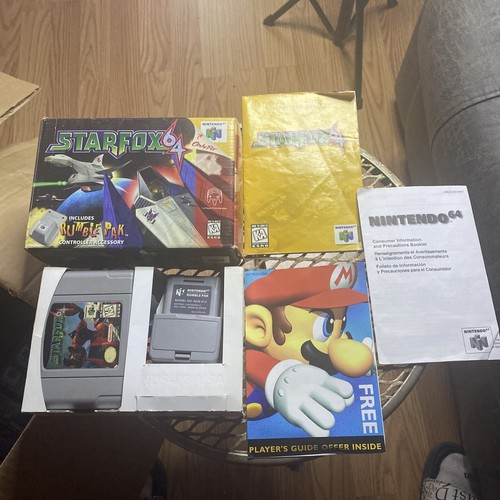 Star Fox 64 N64 Complete in Box Rumble Pak Bundle version