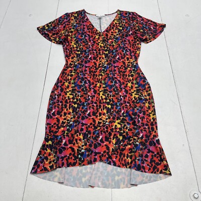 Venus Multicolored Leopard Print Dress Women s Size Small NWOT