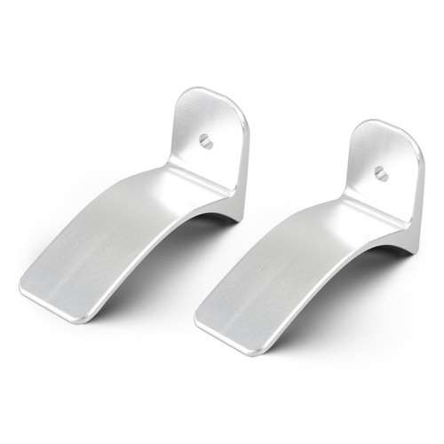 BEVINSEE For BMW E92 2007-2013 Seatbelt Extender Arm Fix Hooks Aluminium Silver