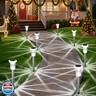 Eyrosa Solar Outdoor Lights, 10 Pack Waterproof Stainless Steel Solar Stake Lights for Pathway Garden Yard Path Walkway Driveway Lawn Patio Outside Decor, Cool White