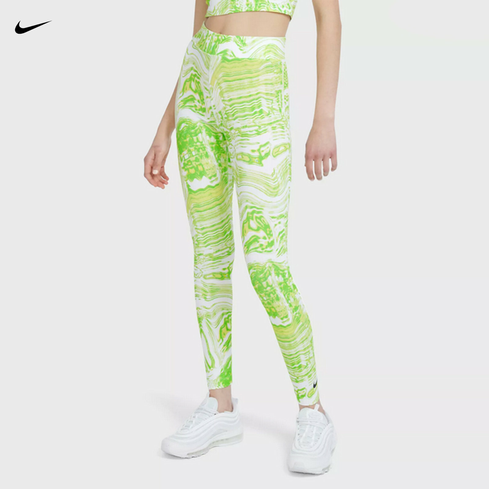 Nike pro green leggings deals