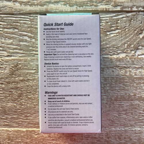 Proactiv PORE CLEANSING BRUSH Charcoal Infused Face Brush 360 Rotation- NIB