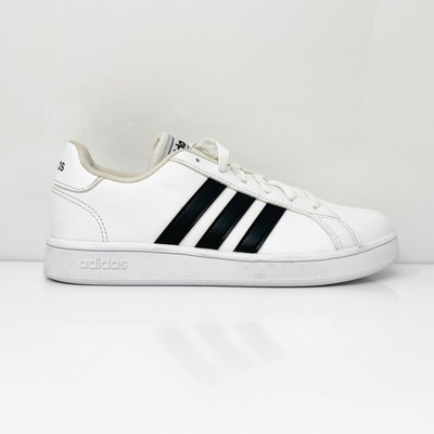

Adidas Boys Grand Court EF0103 Белая повседневная обувь Кроссовки Размер 3, Белый, Grand Court