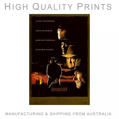 Unforgiven 1992 Movie HQ  Poster choose your size A4, A3, A2 , 90x60cm